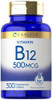 Carlyle Vitamin B-12 500mcg - 300 Tablets