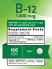 Nature's Truth Vitamin B12 1000 mcg Tablets - 100 Count