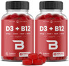 NutraChamps Vitamin D3 & B12, Methyl B12 Gummies for Adults & Kids, Enhanced
