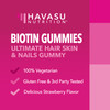 5000mcg Biotin Gummies for Hair, Skin and Nails