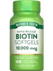 Nature's Truth Biotin 10,000mcg - Rapid Release Softgels - 100 Count
