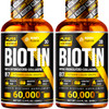 PURE RESEARCH Biotin & Collagen 60,000mcg Hair Growth Liquid Drops, Supports: