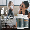 Bronson Vitamin K2 MK-7 100 MCG, K2 as MK7 Menaquinone, Bone Support Non-GMO