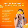 Zaytun Vitamins Halal Vitamin C 500mg Tablets with Rose Hips Supports Immune