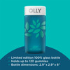OLLY Joy Jar Gift, Easy Refillable Glass Bottle Vitamin Container, Holds Up