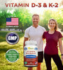 aSquared Nutrition Vitamin D3 with K2 Supplement-180 Chewable Tablets, Max