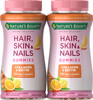 Nature's Bounty Hair, Skin & Nails with Biotin and Collagen, Citrus-Flavored