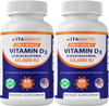 Vitamatic 2 Pack Vitamin D3 50,000 IU (as Cholecalciferol), Once Weekly Dose