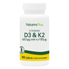 Natures Plus Vitamins D3 & K2-90 Tablets