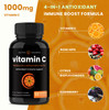 NutraChamps Vitamin C 1000mg with Rose HIPS, Vitamin C Supplement