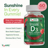 YUM-V'S Vitamin D3 Gummies 5000 IU 125mcg D3 Gummies