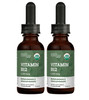 USDA Organic Vitamin B12 2000mcg Sublingual Liquid Supplement (2-Pack)