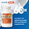 MAJOR Vitamin C-500 mg Ascorbic Acid - New Formula - 300 Count (1 Pack)