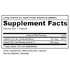 LIVELY VITAMIN CO. Solar Power Vitamin D3 2000 iu - 60 Count
