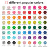 Redtwo 15000 Pcs Clay Beads Bracelet Making Kit 3 Boxes 72 Colors Friendship Bracelet Kit Flat Polymer Heishi Beads for