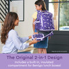 Bentgo Kids 2in1 Backpack Insulated Lunch Bag Durable 16 Backpack Lunch Container in Unique Prints for School Travel Wat
