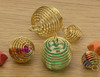 Shapenty 3 Sizes 15mm 25mm 30mm Silver Plated Spiral Bead Cage Pendants Stone Holder for Necklace Jewelry Finding Making
