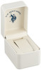 US Polo Assn Womens Analog Watch GoldTone Champagne Dial with Roman Numerals Stainless Steel Bracelet and Box Packaging