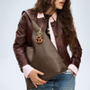 COACH Womens Brooklyn Shoulder Bag 28 B4Dark Stone Brown One Size