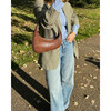JW PEI Womens Harlee Shoulder Bag Brown Croc