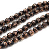 20 PCS Luminous Glass Beads 8mm Making Glow in The Dark Beads Gold Sand Round Loose Beads DIY Craft Necklace give Away C