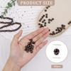20 PCS Luminous Glass Beads 8mm Making Glow in The Dark Beads Gold Sand Round Loose Beads DIY Craft Necklace give Away C