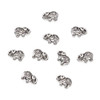 Craftdady 20Pcs Antique Silver Metal Lucky Elephant Spacer Charm Beads 85x12mm Tibetan Detailed Carved Animal Beads for