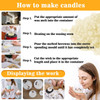 CARGEN White Beeswax Pellets 428g094lb Bees Wax Pellets Melts Organic Beeswax for Skin Bees Wax for Candles Making Tripl