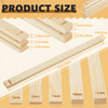 Sasylvia 10 Pcs Pottery Teaching Rolling Mud Stick Guide Wooden Rolling Pin Guides Sticks Set Polymer Clay Depth Guide P