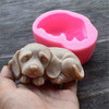 Dekostar 3D Dog Silicone Candle Molds Cute Puppy Soap Molds Chocolate Cake Baking Moulds Fondant Cake Dog Molds2 Pcs as
