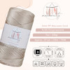Makromecity Polyester Macrame Cord 2mm x 250 yards 750 feet 2mm Polypropylene Latte Macrame Cord Crochet Macrame Bag Cor