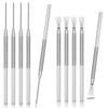 BILLIOTEAM 10 Pcs Clay Needle and Pottery Feather Wire Texture Tools for Ceramics Claywork Ideal for Sculpture Detail Te