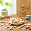 Qunclay 260 Pcs Wood Letter Tiles Wooden Tiles DIY Wooden Letters Double AZ Capital for Crafts Pendants Spelling Christm