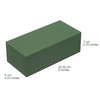 Crafare 6pc Wet Fresh Floral Foam Blocks Green Florist Foam Bricks 89L X 39W X 3H for Spring Fresh Flower Arrangement an