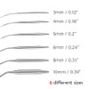 6Pcs Circular Knitting Needles Metal 16 Inch Cable Needle 10mm 8mm 6mm 5mm 4mm 3mm Diameter Round Knitting Needles for H
