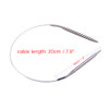 6Pcs Circular Knitting Needles Metal 16 Inch Cable Needle 10mm 8mm 6mm 5mm 4mm 3mm Diameter Round Knitting Needles for H