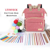 Knitting Bag BackpackYarn Storage Organizer Travel Crochet Bag with USB Charging PortLarge Capacity Yarn Storage Tote Ba