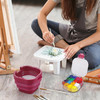 Paint Saver Storage Palette Box 16Well Portable Airtight Red 095x 46x 35