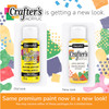 DecoArt Crafters Acrylic Paint Set Popular Colors 18 Bottles 2 fl oz Easy Craft Paints Classrooms Art Projects DIY Craft