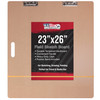 US Art Supply 23 x 26 Artist Sketch Tote Board Lightweight Hardboard Drawing Board with Handle Clip Rubber Band for Art