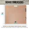 US Art Supply 23 x 26 Artist Sketch Tote Board Lightweight Hardboard Drawing Board with Handle Clip Rubber Band for Art