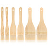 Flat Hake Brushes Hake Paint Brush Artist Painting Set Sheep Hair Bristles Wash for Watercolor Wash Ceramic and Pottery