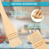 Flat Hake Brushes Hake Paint Brush Artist Painting Set Sheep Hair Bristles Wash for Watercolor Wash Ceramic and Pottery