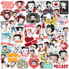 Betty Boop 50ct Vinyl Large Deluxe Stickers Variety Pack Laptop Water Bottle Scrapbooking Tablet IndoorOutdoor