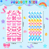 18 Sheets Colorful Letter Alphabet Self Adhesive Korean Sticker Heart Ribbon Star Love Decorative DIY Decor Sticker for