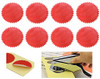 MNYR 100pcs RED Vintage Embosser Stamp Sealing Blank Certificate SelfAdhesive Seal Stickers