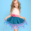 OIIKI Ruffled Lace Trims 5 Yards Pleated Lace and Organza Ruffles for Sewing Decoration Gradient Blue