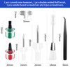 7 Piece Sewing Machine Cleaning Kit Include Tweezers Double Ended Fluff Brush Needle Board Screwdriver and 4 Short Screw