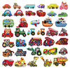 Woohome Car Ironon Patches Excavator Racing Car Fire Truck 40 PCS Sewon Appliques for Kids DIY Crafts Clothing Jeans Jac