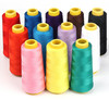 ilauke 12 x 1800 Yards Serger Thread Cones All Purpose Polyester Thread Assorted Colors Overlock Sewing Thread Spools fo